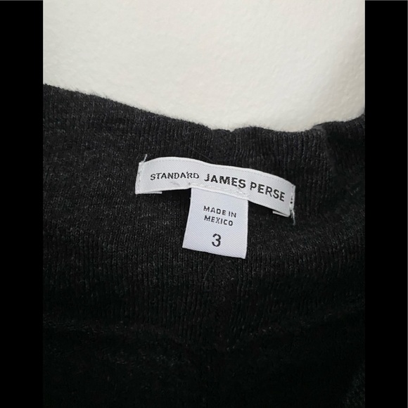 James Perse Standard Funnel Neck Sweatshirt Dress - Picture 7 of 8